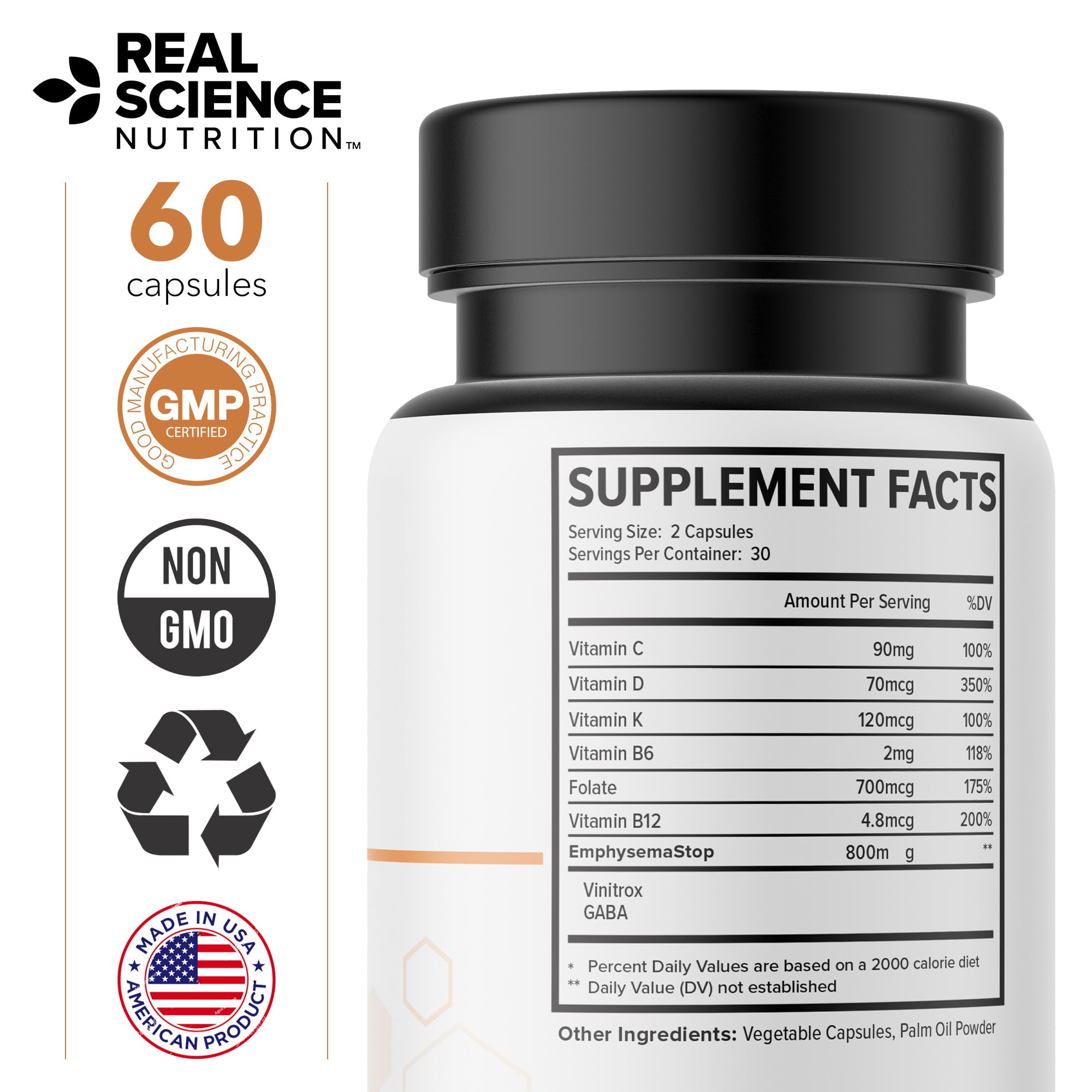Real Science Nutrition Empha Miracle brand logo symbolizing science-backed care