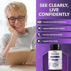 Real Science Glaucomol Miracle capsules pour for easy daily eye support