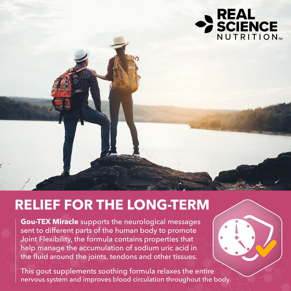 Gou-Tex Miracle joint comfort illustration highlighting long-term wellness potential