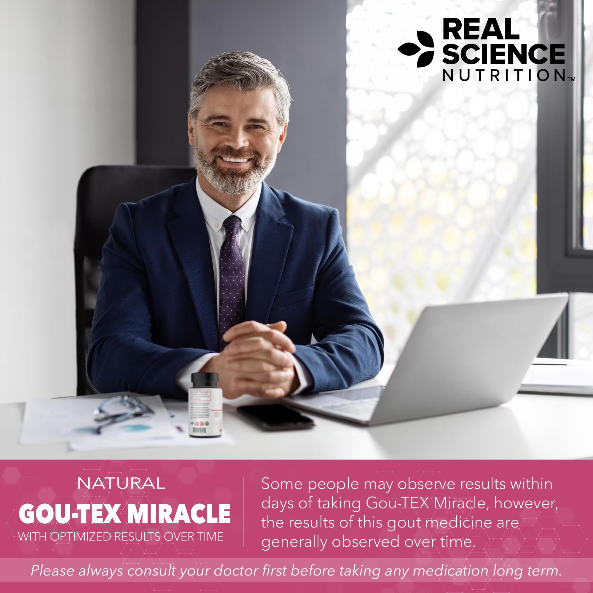 Real Science Nutrition Gou-Tex Miracle pantry display for easy daily routine