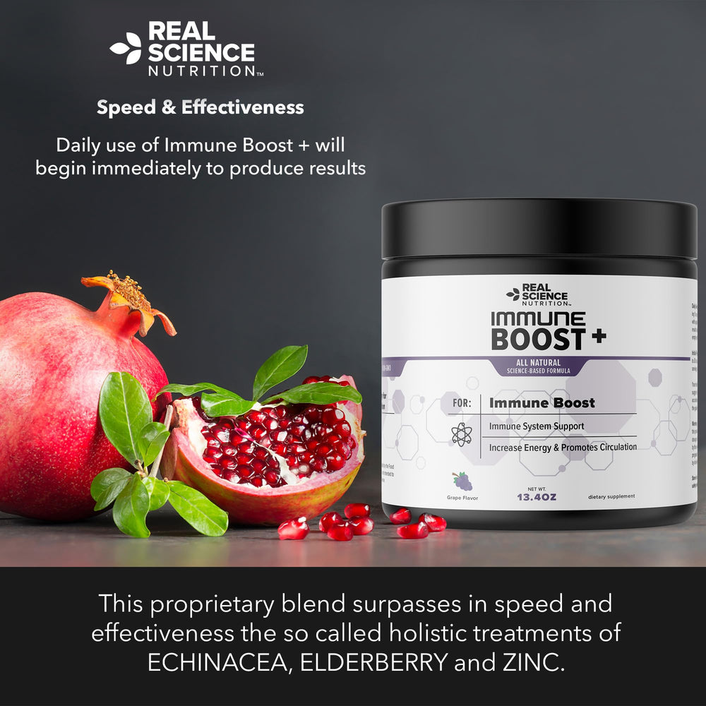 Immune Boost Plus blended into a smoothie for everyday wellness