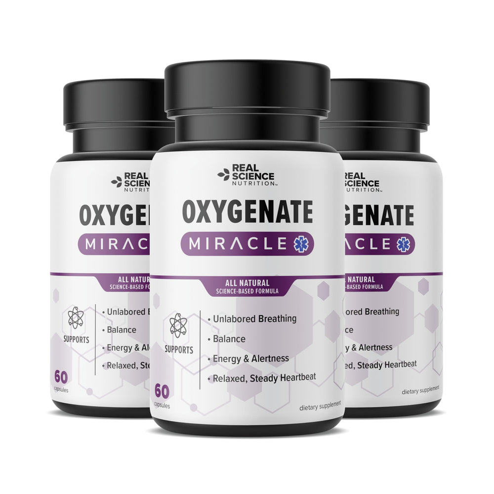 Real Science Nutrition Oxygenate Miracle bottle setup for easy daily lung support