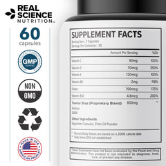 Real Science Nutrition PAD Miracle label notes USA-made quality