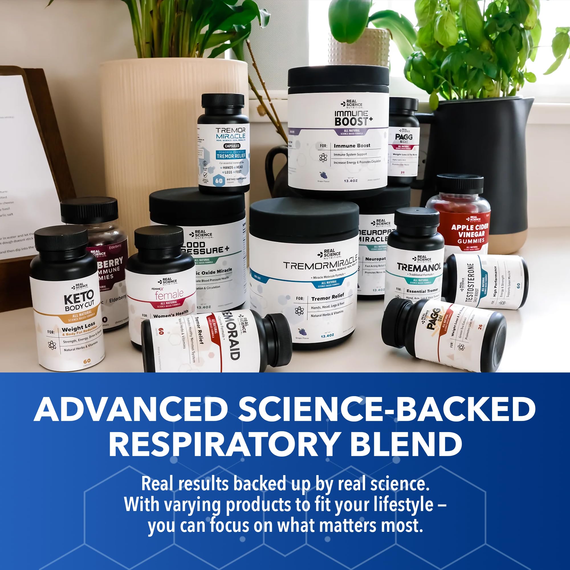 Real Science Nutrition Pulmonary Miracle capsules for daily use and wellness