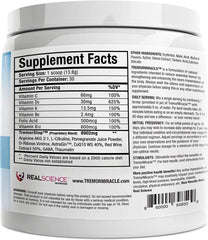 Real Science Nutrition Tremor Miracle serving scoop enables precise daily portions.