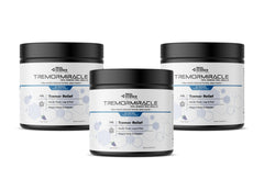 Real Science Nutrition Tremor Miracle tub front shows grape-flavored powder for daily use.