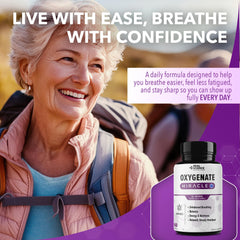 Real Science Oxygenate Miracle pour into hand showing easy daily dose for everyday energy