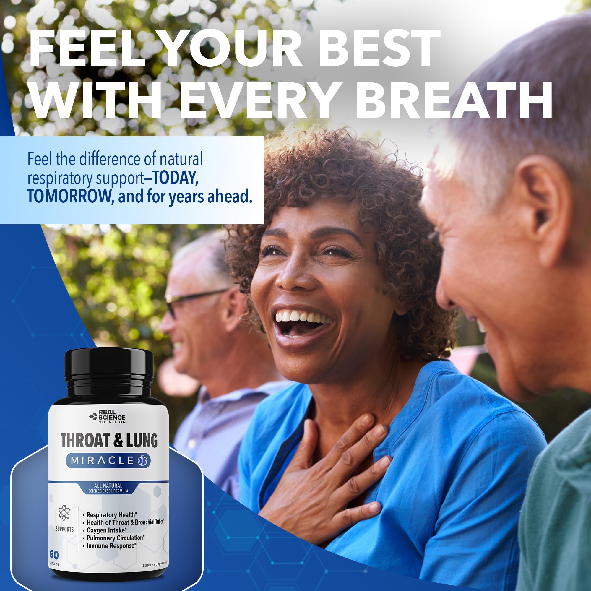 Packaging of Real Science Throat & Lung Detox ready for quick online ordering.