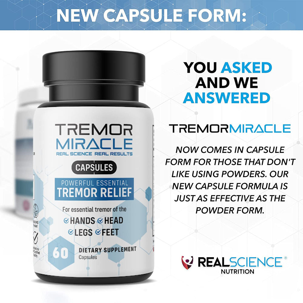 Packaging box communicates Real Science Tremor Miracle's USA-made production.