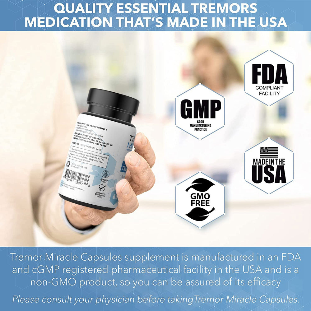 USA-made facility badge on box highlights quality standards.