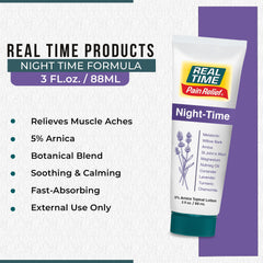 Arnica and Menthol formula from Real Time Pain Relief supports muscle and joint comfort
