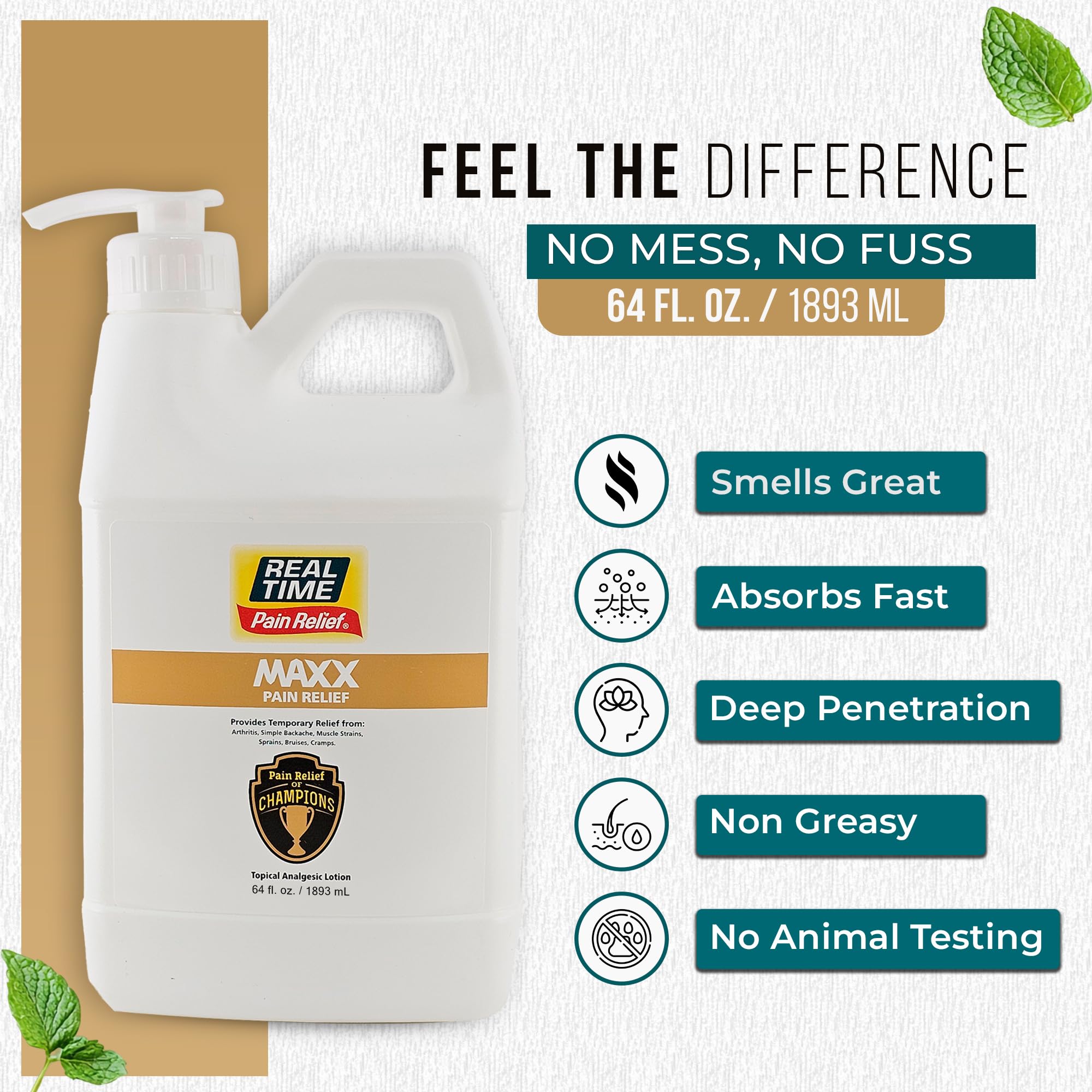 MAXX bottle applied to shoulder for quick relief demonstration.