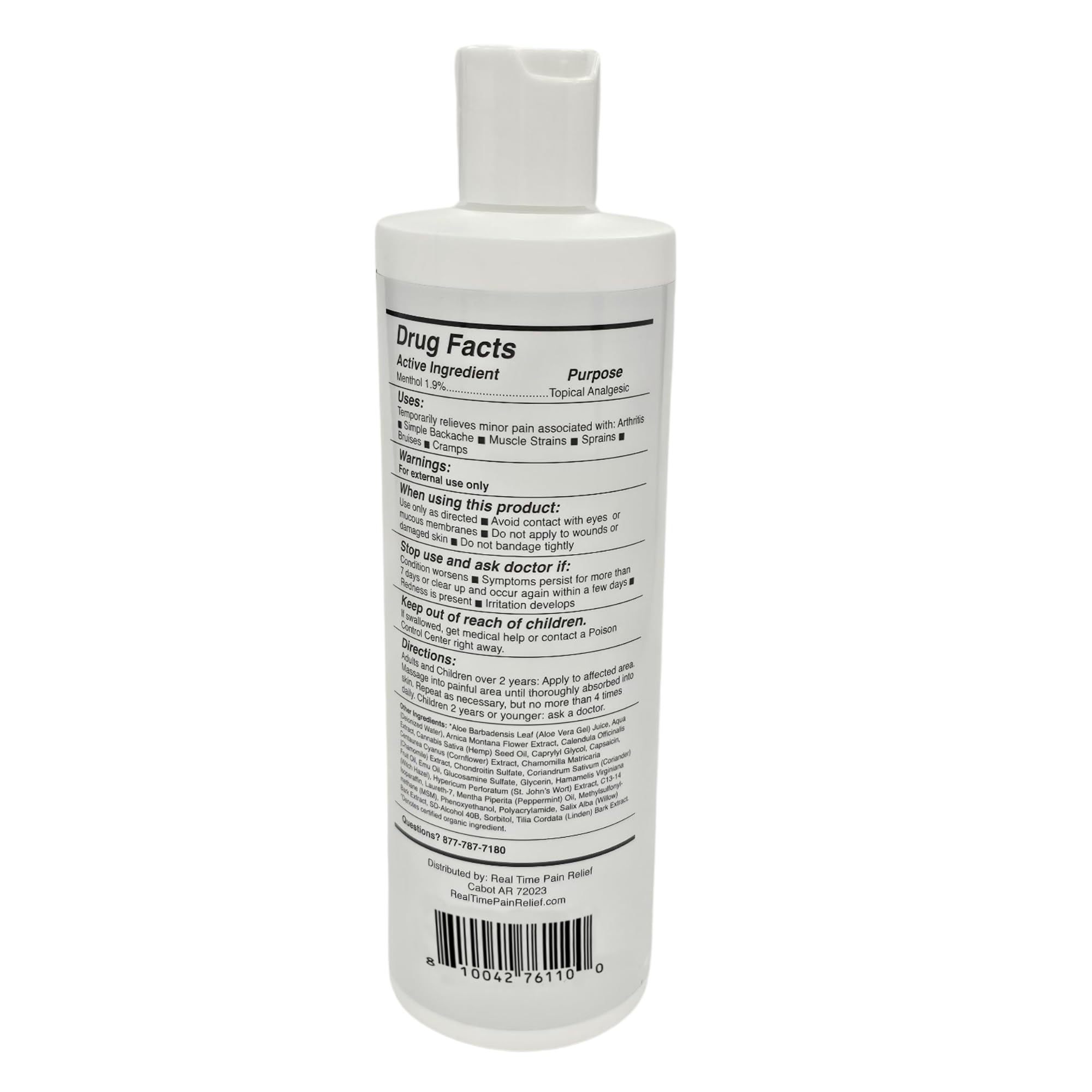 Fast-absorbing formula leaves no greasy residue after application.