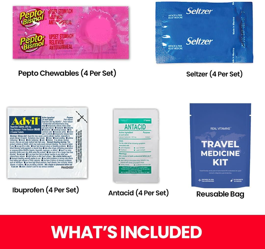 Real Vitamins kit includes chewable tablets for quick, convenient symptom support.