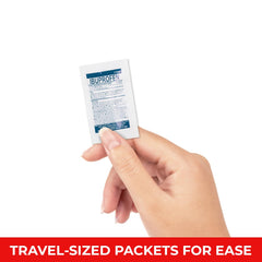 Real Vitamins Travel RX compact travel kit highlights portable carry on design.