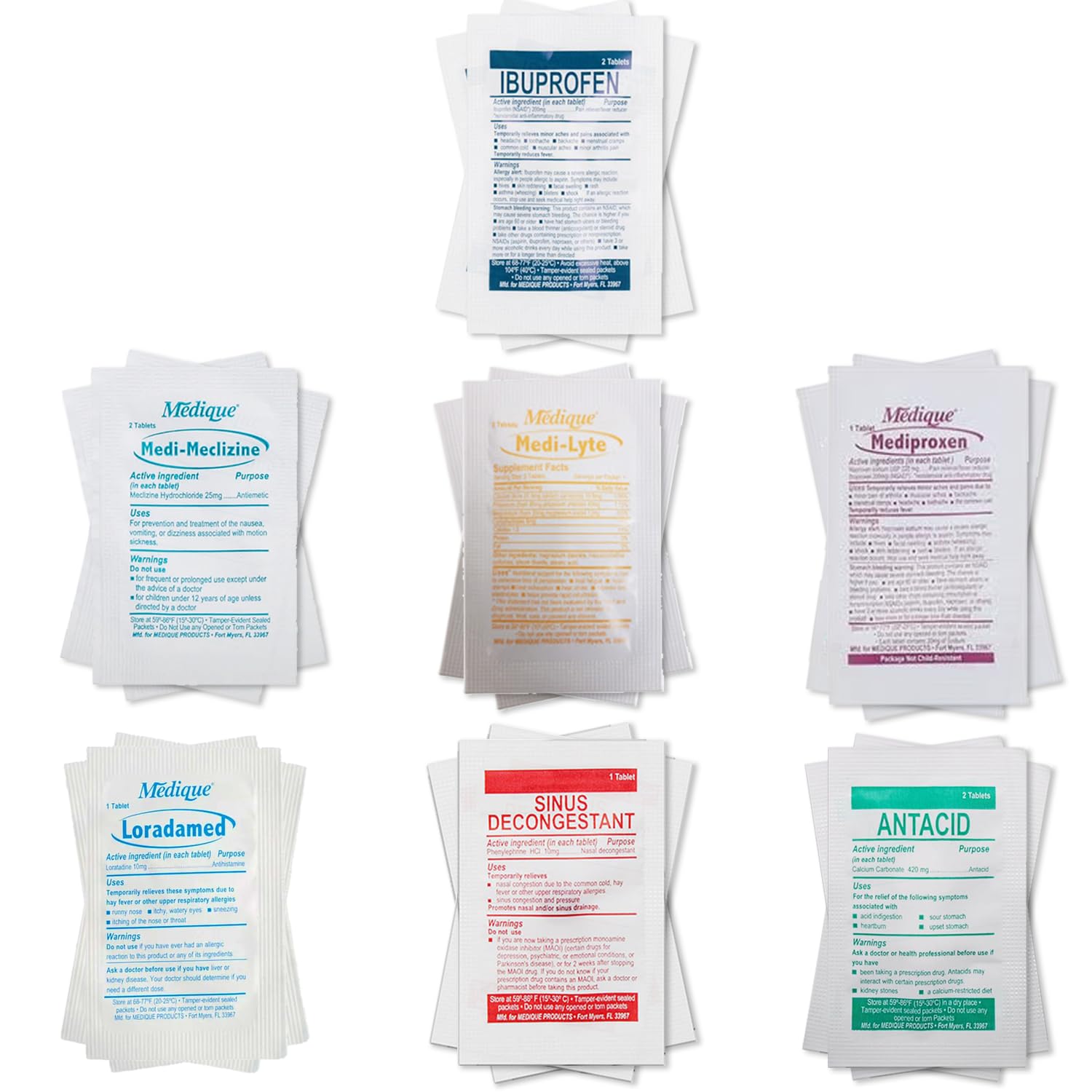 Real Vitamins Travel RX TSA bag front shows compact kit for easy security.