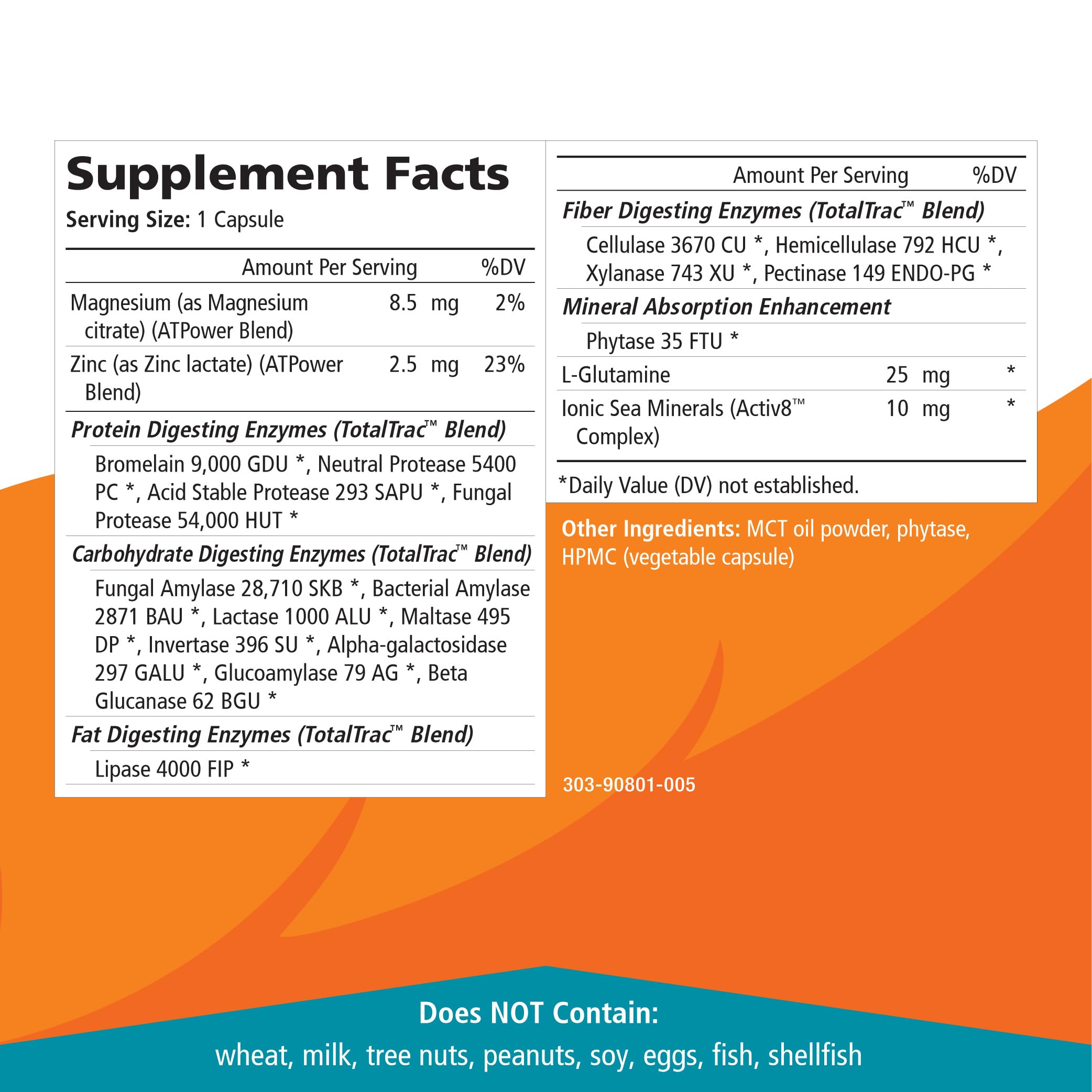 Real-Zymes product packaging with 90 capsules indicating probiotic blend benefits.