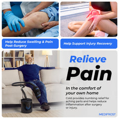 REATHLETE Medifrost whisper quiet pump keeps sessions peaceful at home.