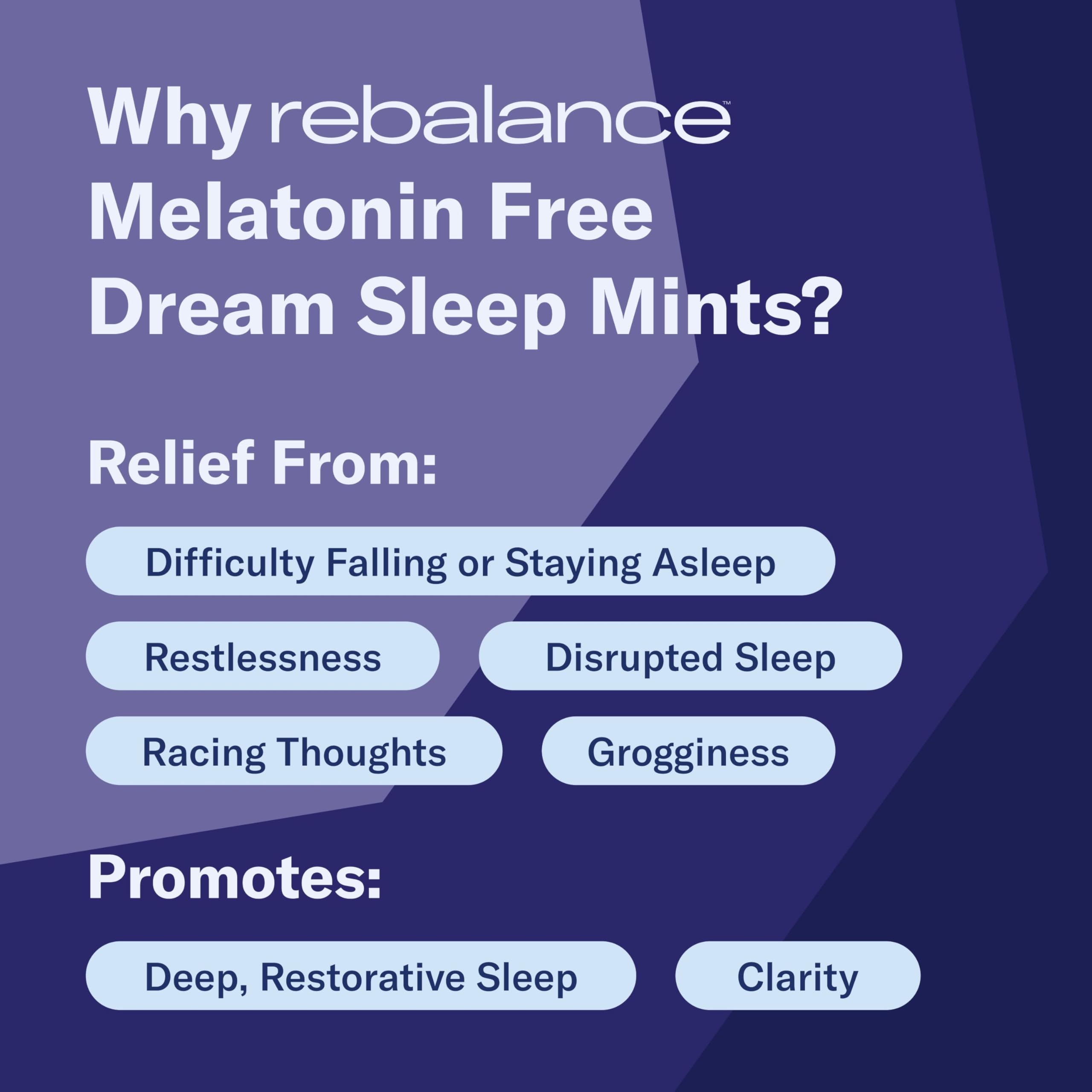 Rebalance Dream lozenges pack open, convenient nightly sleep support.