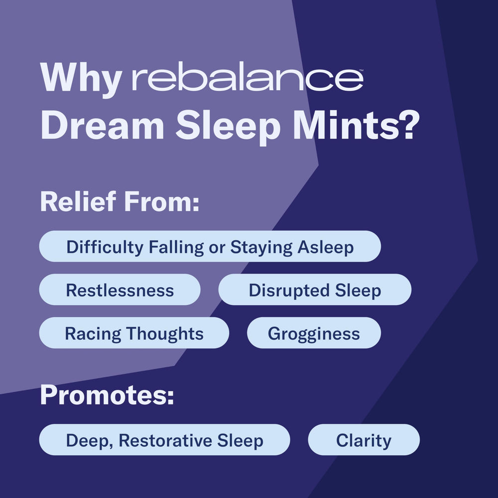 Rebalance Dream mint flavor, refreshing sugar-free lozenge
