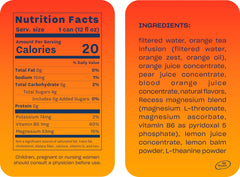 Recess Mood blood orange pour shot captures sparkling relaxation on demand.