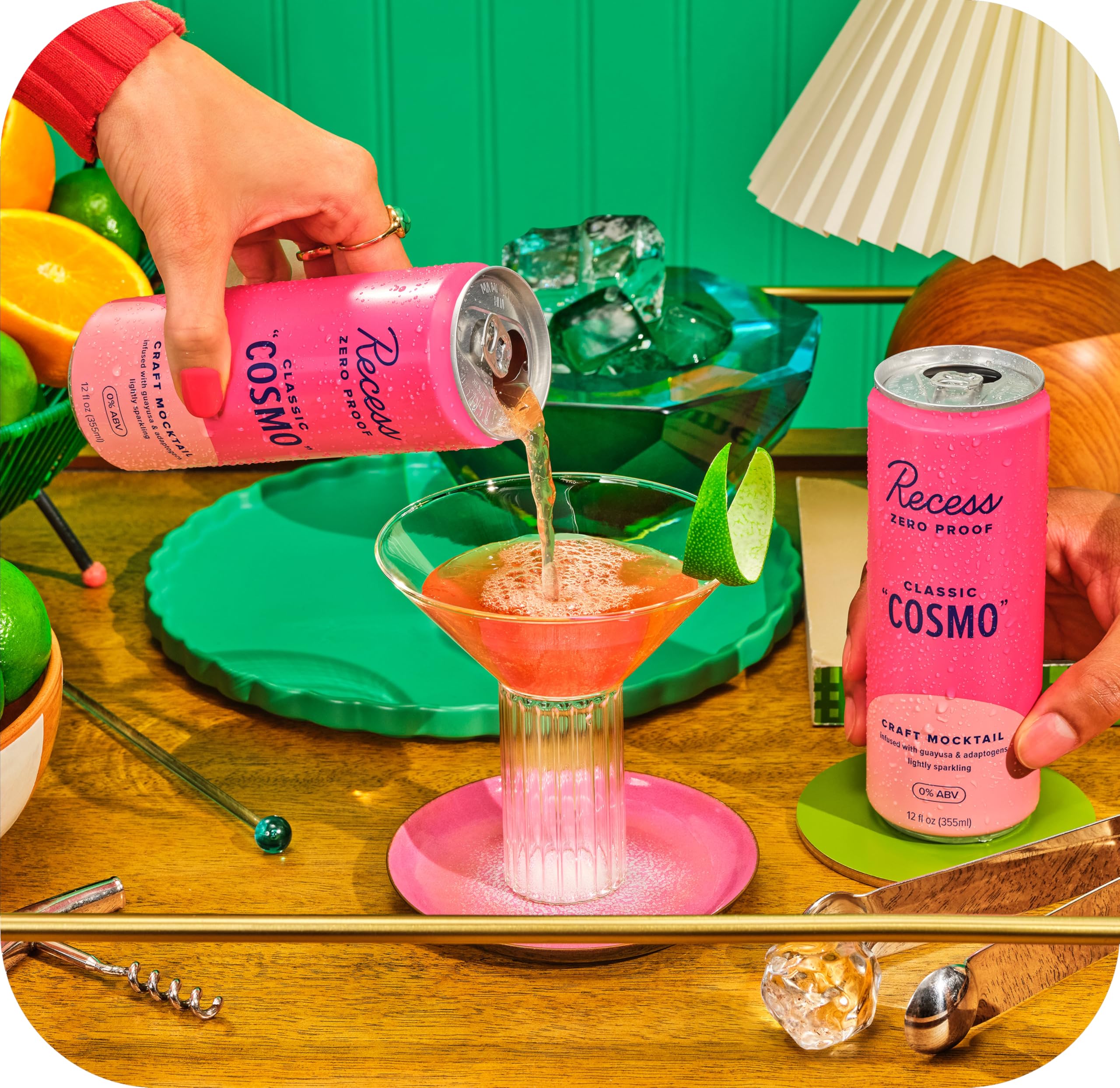 Recess Zero Proof 12-pack mocktails shown for parties and gatherings
