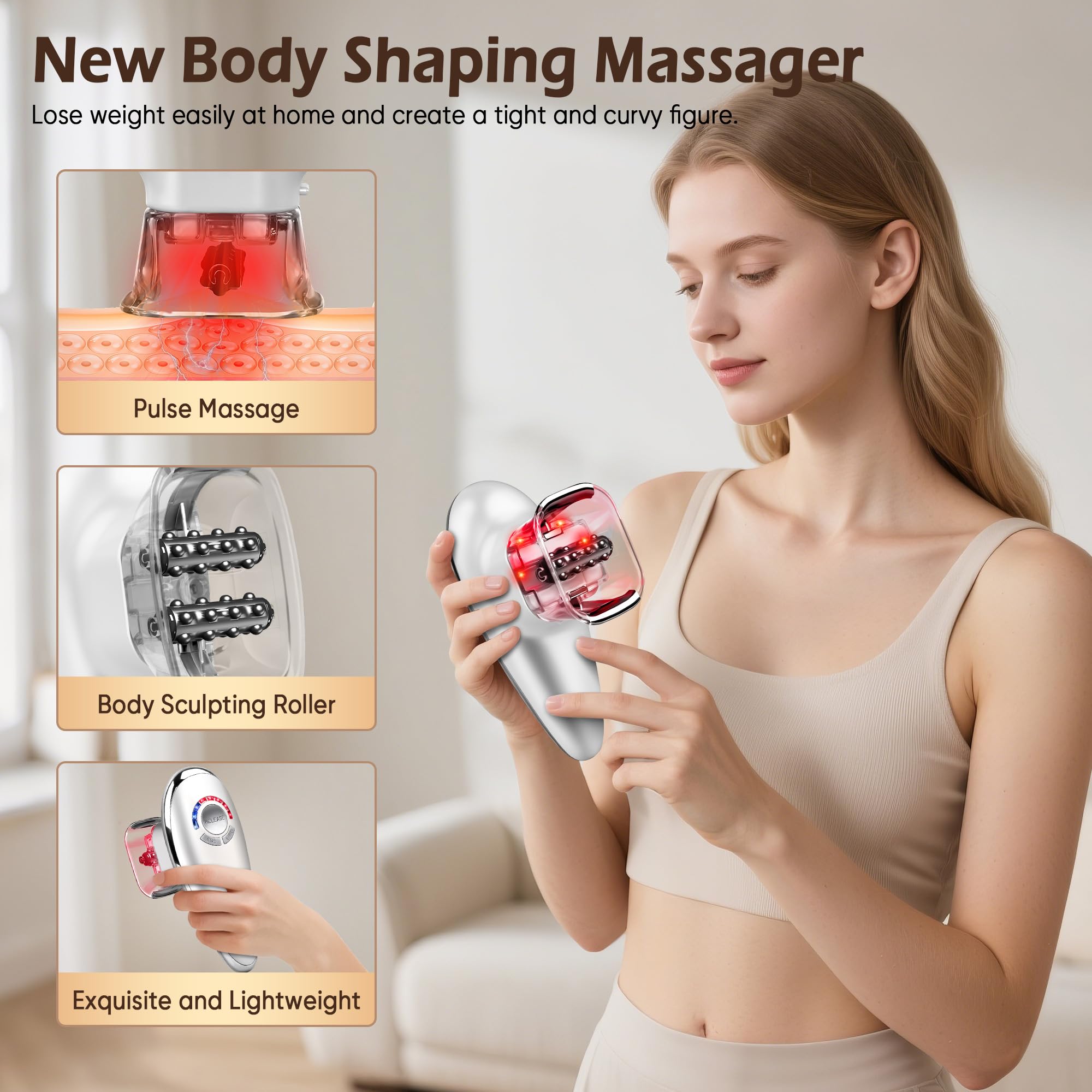 RecGovt Body Sculpting Machine on legs offering shaping potential