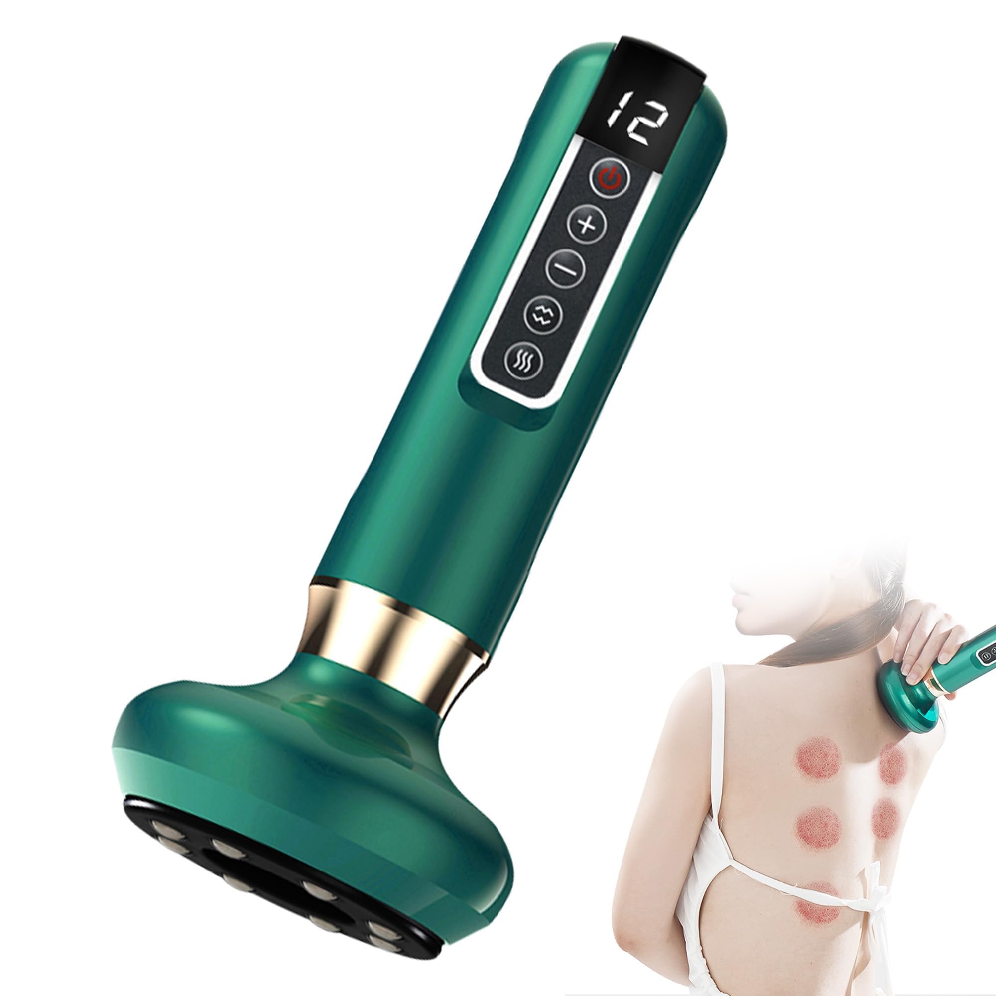 recgovt handheld cellulite massager with 3-in-1 vacuum cupping kit for versatile shaping