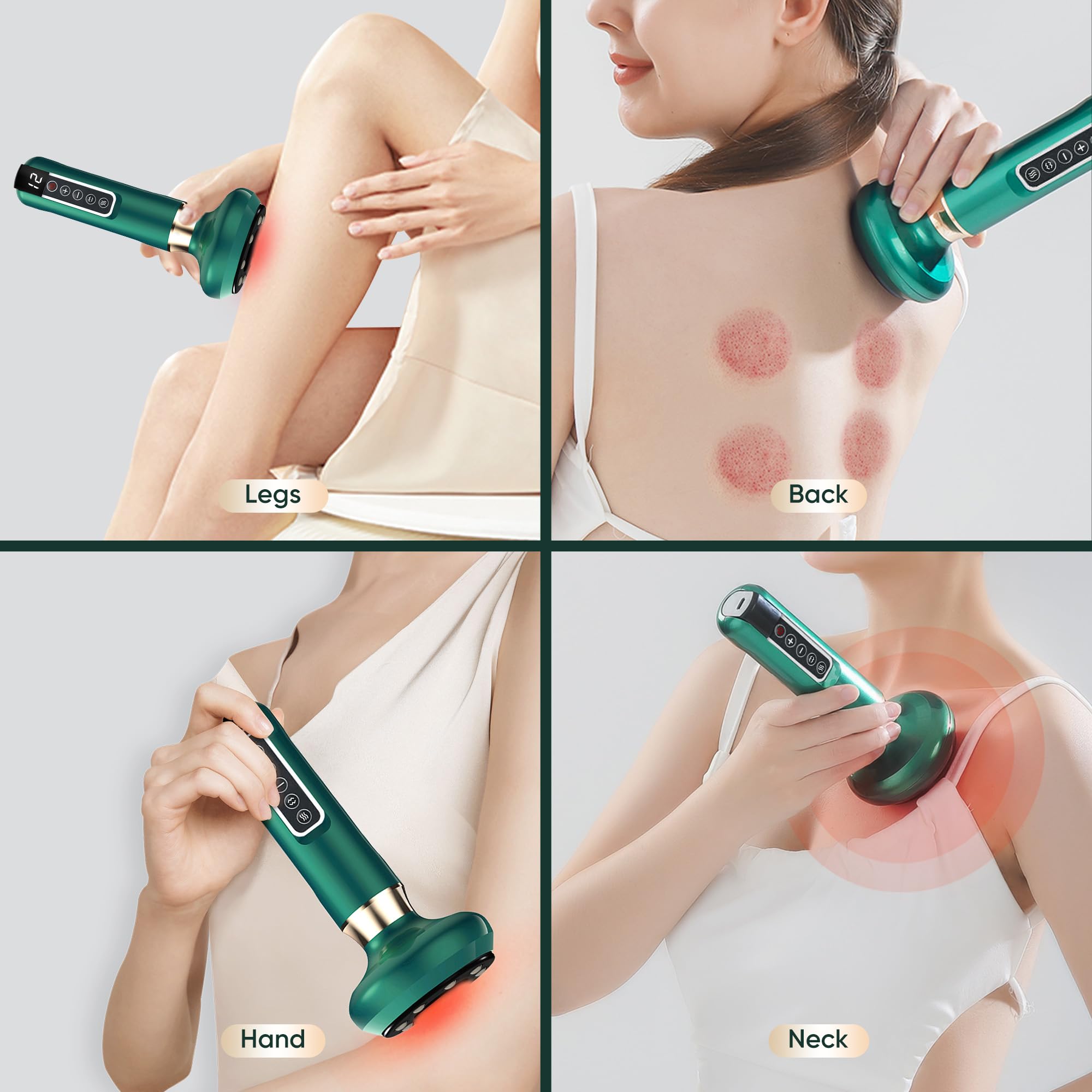 recgovt massager with easy-clean design and filter cotton for durability