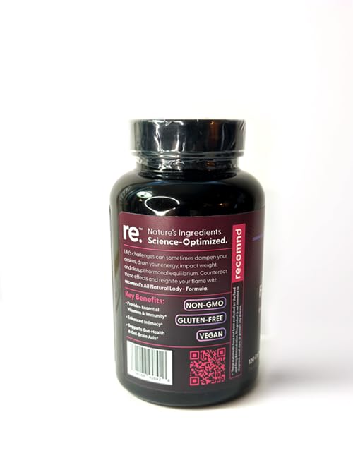 nutrition facts panel of recomnd Lady+ Formula on label