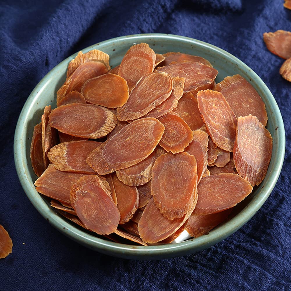 Red Ginseng Slices ready to chew for convenient daily supplement.