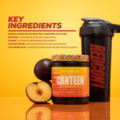 REDCON1 Canteen Blue Freeze with coconut water powder as hydration enhancer.