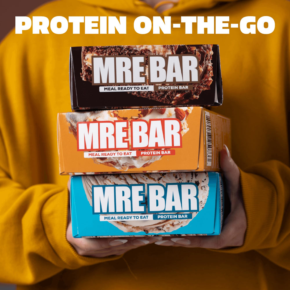 Ingredients spotlight showing coconut oil and rice protein in REDCON1 MRE Bar.