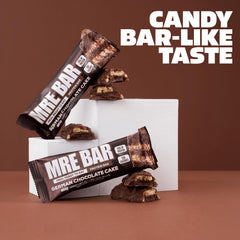 REDCON1 MRE Bar German Chocolate Cake foil-wrap emphasizes portable nutrition