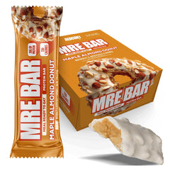 REDCON1 MRE Bar Maple Almond Donut front view, convenient on-the-go protein boost.