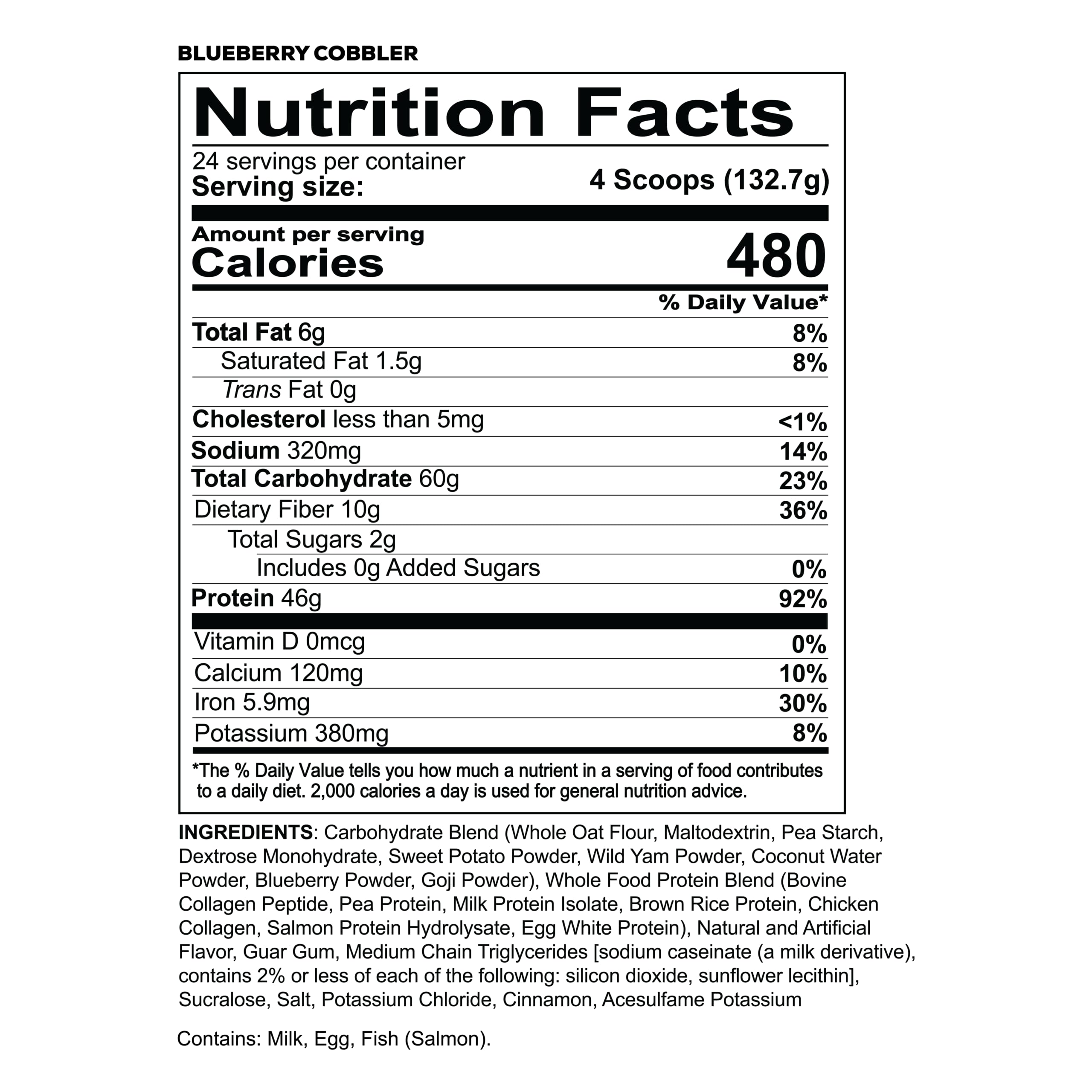 REDCON1 MRE Blueberry Cobbler pour, ideal for quick, protein-rich refueling.