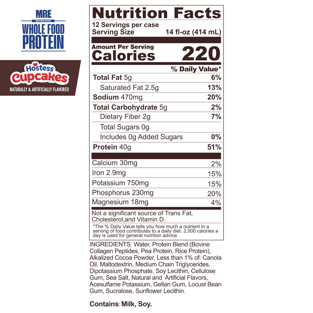 REDCON1 MRE Hostess Cupcake pour shows smooth, easy-to-digest texture