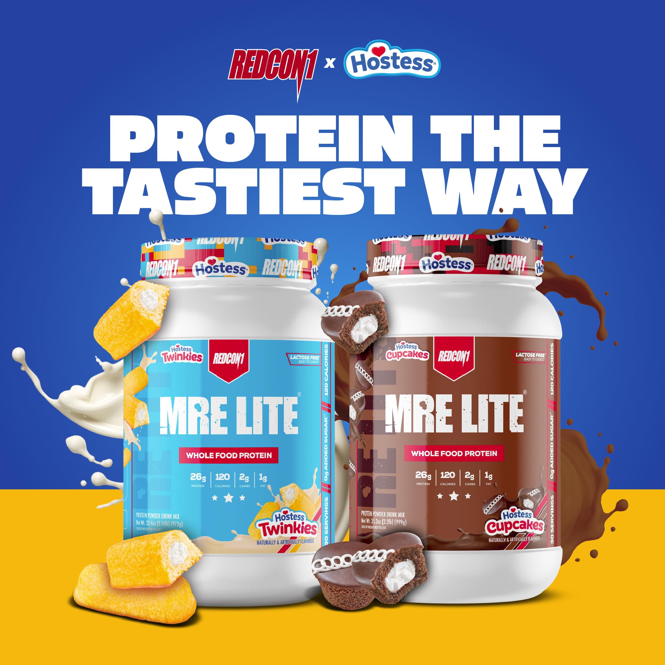 RedCon1 MRE Lite Hostess Cupcakes packaging, keto-friendly and clearly labeled.