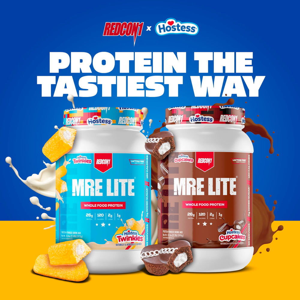 RedCon1 MRE Lite Hostess Cupcakes packaging, keto-friendly and clearly labeled.