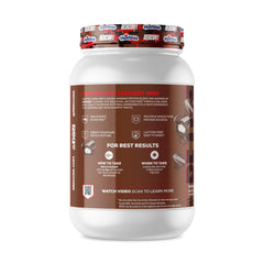 RedCon1 MRE Lite Hostess Cupcakes shake glass, a tasty high-protein drink.