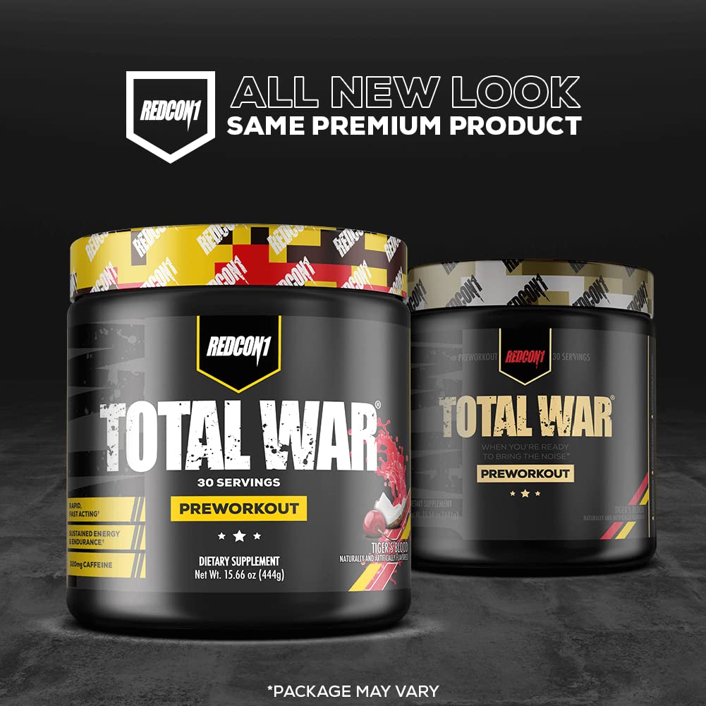 Flavor variety of Redcon1 Total War Baja Bomb suggesting bold taste during training.