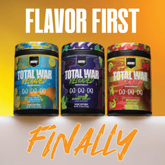REDCON1 Total War Reloaded caffeine blend image suggests sustained energy during workouts