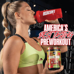 REDCON1 Total War Reloaded dissolving in water indicates quick mix and refreshing flavor release