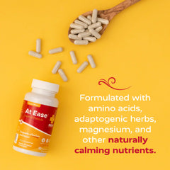 Redd Remedies At Ease capsules being dispensed into a hand