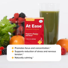 Redd Remedies At Ease morning routine flat lay with essentials