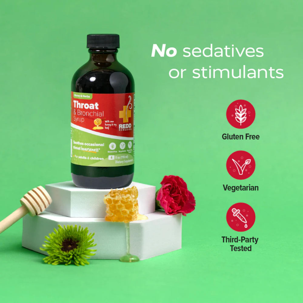 Buckwheat honey detail in Redd Remedies syrup for natural sweetness