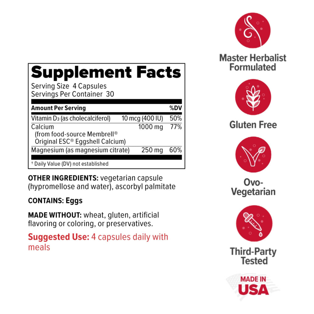 Redd Remedies calcium-mag-d dosage capsules for daily intake