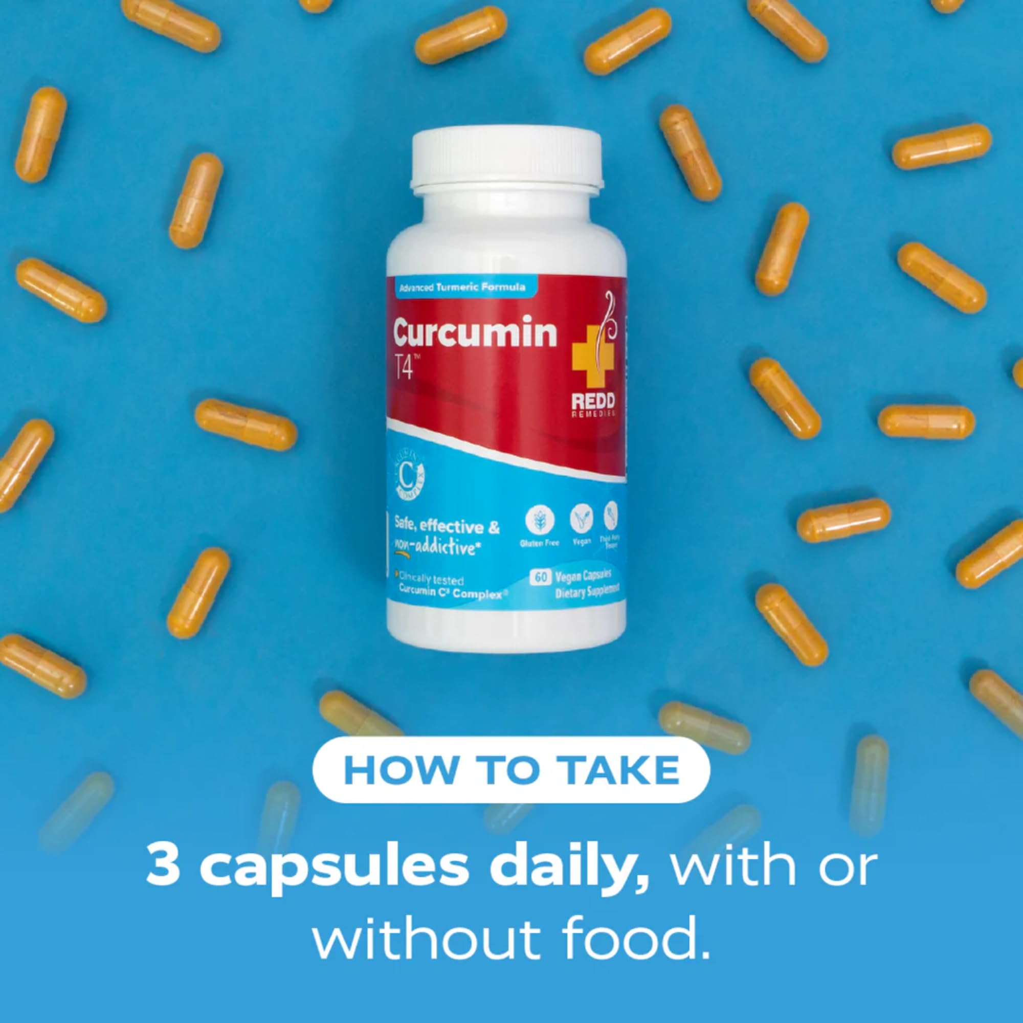 Redd Remedies Curcumin T4 non-GMO plant-based supplement