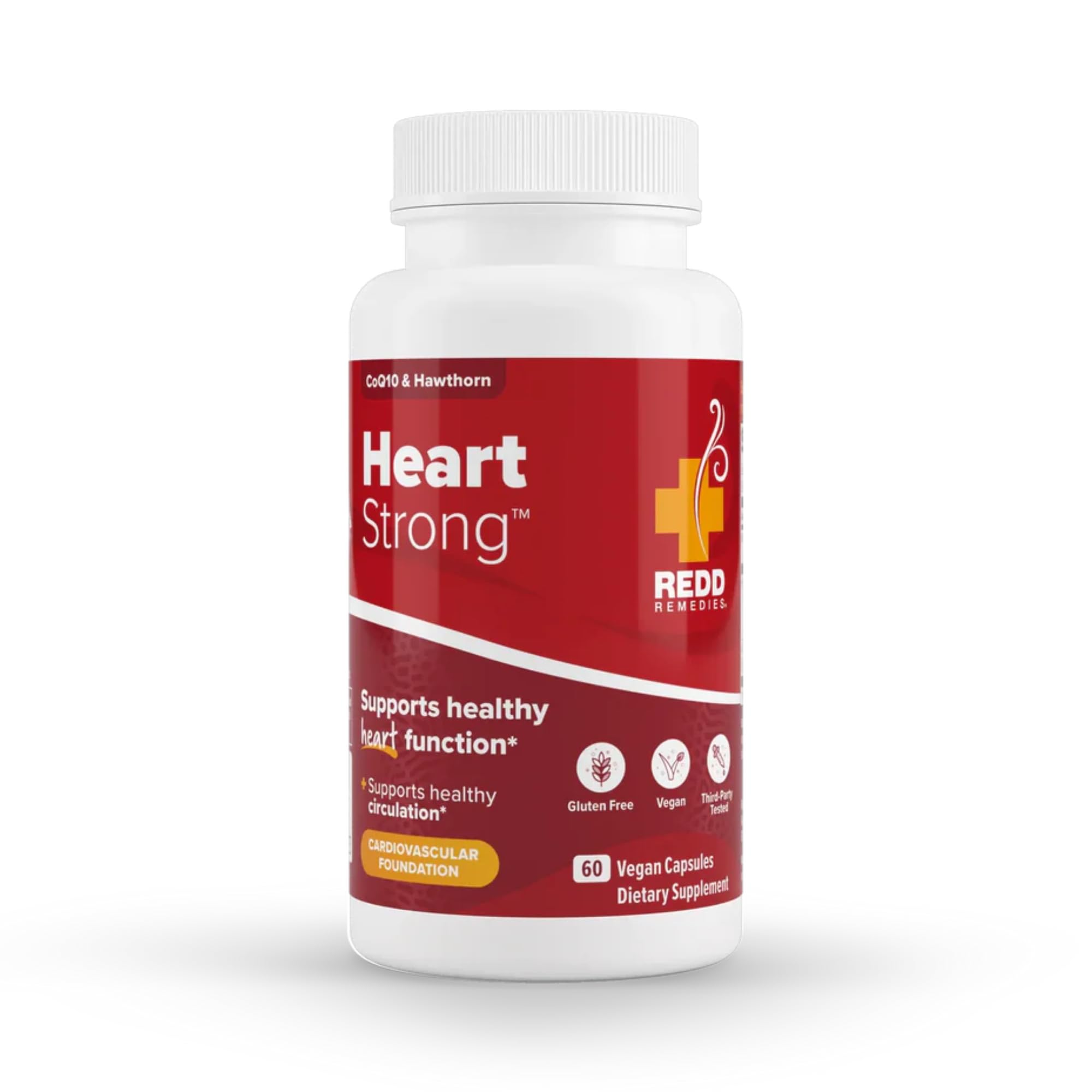 Redd Remedies Heart Strong bottle front view for cardiovascular support