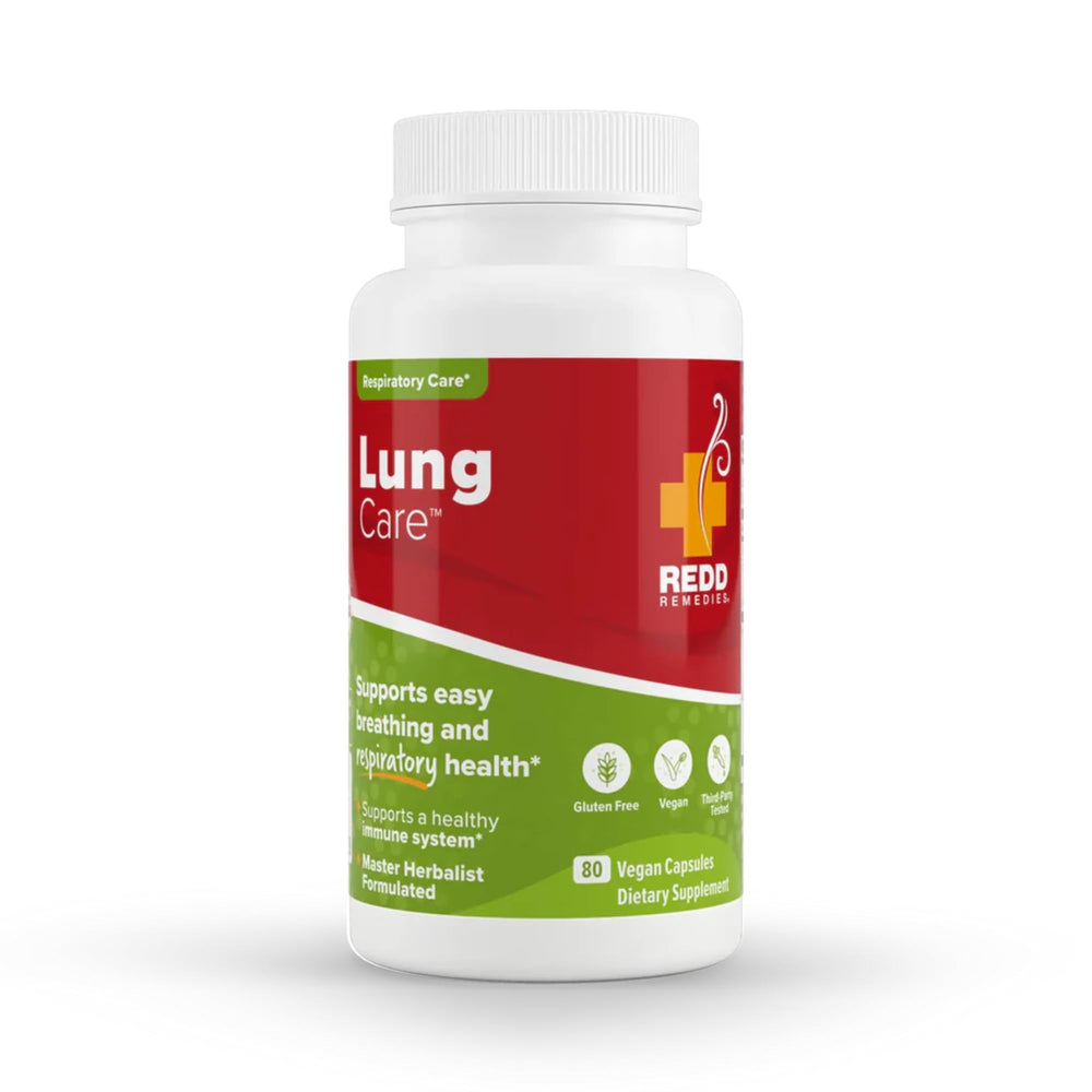 Redd Remedies Lung Care bottle ready for daily breathing support.